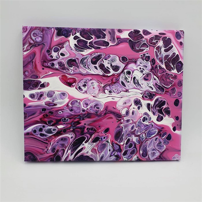 素人藝術【流動畫】DIY組合四、永恆紫蘿-紫色系:白色/粉紫紅色/粉紫色/藍紫色